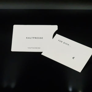 Kaltpresse-Geschenkgutschein (Lieferdienst)